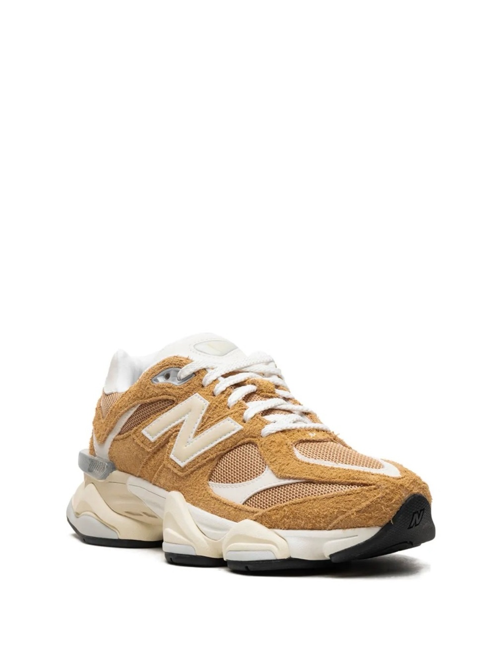 New Balance 9060 Women’s Great Plains Tan & Cream Layered Suede Mesh Sneaker-NEW - Picture 4 of 12